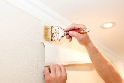 Pose de papier peint à Urcuit — revêtements muraux et toiles de verre